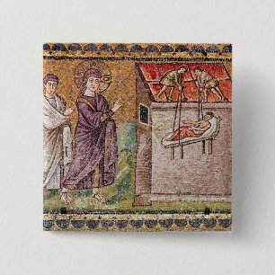 Badge Carré 5 Cm Le paralytique de Capharnaum
