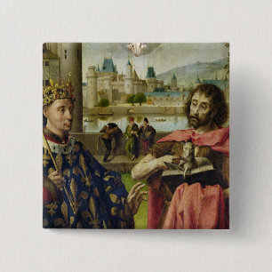 Badge Carré 5 Cm Le Parlement du retable de Paris