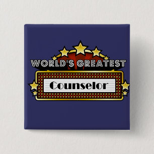 Badge Carré 5 Cm Le plus grand conseiller du monde