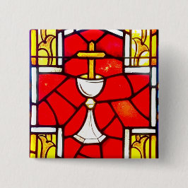 Badge Carré 5 Cm Le pouvoir dans le sang