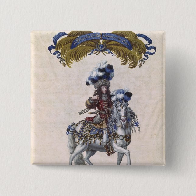 Badge Carré 5 Cm Le prince de Conde (Devant)