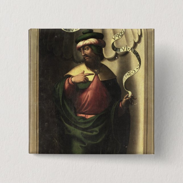 Badge Carré 5 Cm Le prophète Jérémie (Devant)