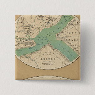 Badge Carré 5 Cm Le Québec et ses environnements