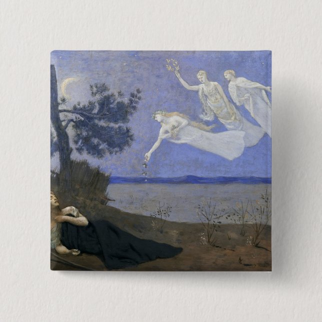 Badge Carré 5 Cm Le rêve (Devant)