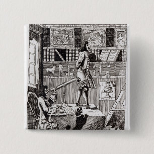 Badge Carré 5 Cm Le Richardson compliqué, 1724
