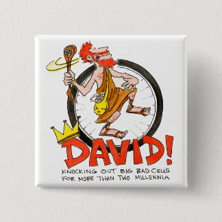 Badge Carré 5 Cm Le Roi David Button