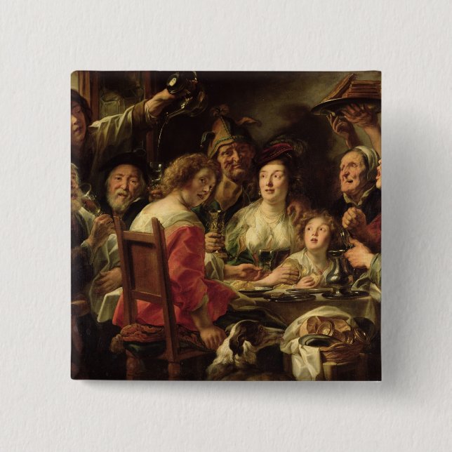 Badge Carré 5 Cm Le Roi Drinks (Devant)