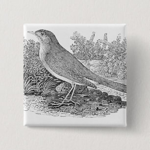 Badge Carré 5 Cm Le rossignol