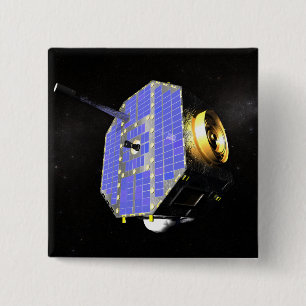 Badge Carré 5 Cm Le satellite Interstellar Boundary Explorer