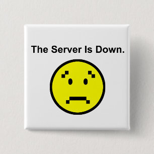 Badge Carré 5 Cm Le serveur est en panne