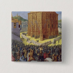Badge Carré 5 Cm Le siège de Jérusalem par Nebuchadnezzar