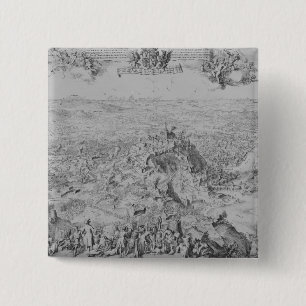Badge Carré 5 Cm Le siège de Namur, 1695