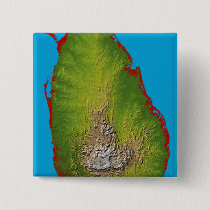 Badge Carré 5 Cm Le Sri Lanka