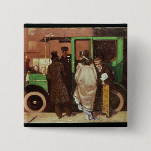 Badge Carré 5 Cm Le taxi, c.1908-10