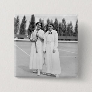 Badge Carré 5 Cm Le tennis Champions, 1913 des femmes