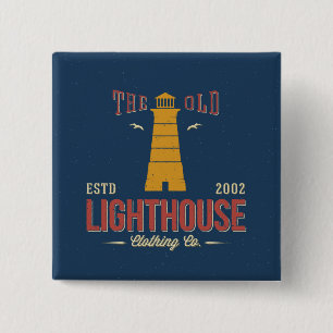 Badge Carré 5 Cm Le vieil habillement Cie. de phare
