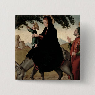 Badge Carré 5 Cm Le vol en l'Egypte 2