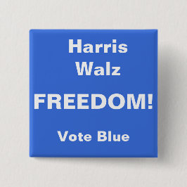 Badge Carré 5 Cm L'égalité ! Bouton, Bouton VOTE BLEU