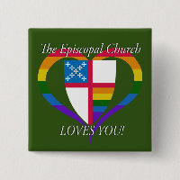 L'Église épiscopale vous aime Pin LGBT Pride