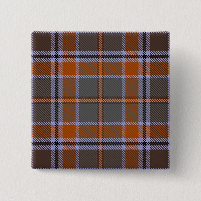 Badge Carré 5 Cm Leitrim County Irish Tartan (Devant)
