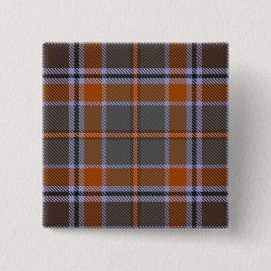 Badge Carré 5 Cm Leitrim County Irish Tartan