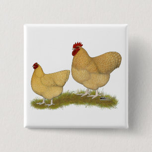 Badge Carré 5 Cm Lemon Cuckoo