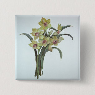 Badge Carré 5 Cm Lent Lily