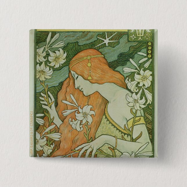 Badge Carré 5 Cm L'Ermitage (Devant)