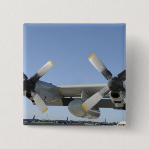 Badge Carré 5 Cm Les ailes d'un LC-130 Hercule