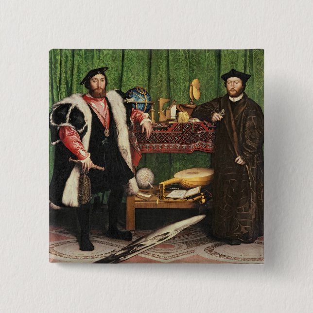 Badge Carré 5 Cm Les ambassadeurs, 1533 (Devant)