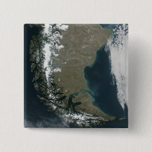 Badge Carré 5 Cm Les Andes rugueuses et enneigées