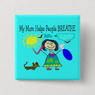 Badge Carré 5 Cm Les cadeaux des enfants de thérapeutes