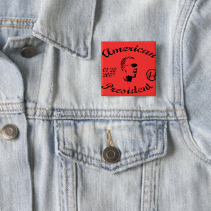 Badge Carré 5 Cm Les cadeaux d'Obama