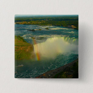 Badge Carré 5 Cm les chutes du niagara