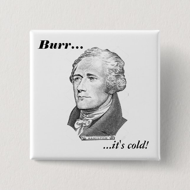 Badge Carré 5 Cm Les derniers mots de Hamilton (Devant)