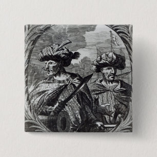 Badge Carré 5 Cm Les frères de Barbarossa