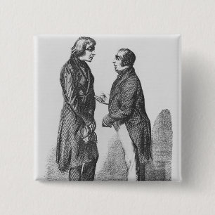Badge Carré 5 Cm Les frères de Cointet