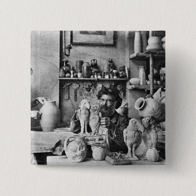 Badge Carré 5 Cm Les frères de Martin (Devant)