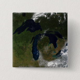 Badge Carré 5 Cm Les Great Lakes