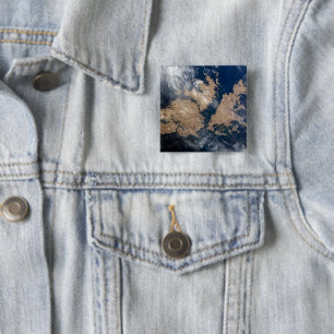 Badge Carré 5 Cm Les îles Falkland (îles Malvinas).