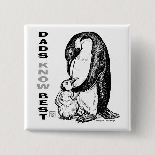 Badge Carré 5 Cm Les papas savent mieux