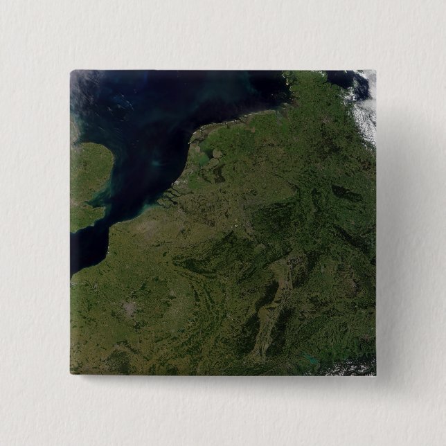 Badge Carré 5 Cm Les Pays-Bas (Devant)