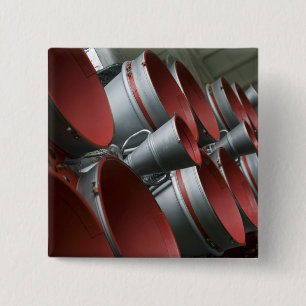 Badge Carré 5 Cm Les propulseurs du vaisseau spatial 3 de Soyuz