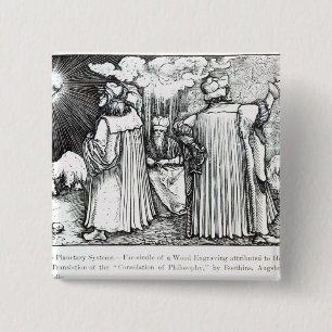 Badge Carré 5 Cm Les systèmes planétaires