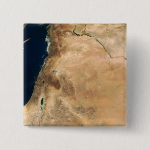 Badge Carré 5 Cm Les terres de l'Israël le long du rivage oriental