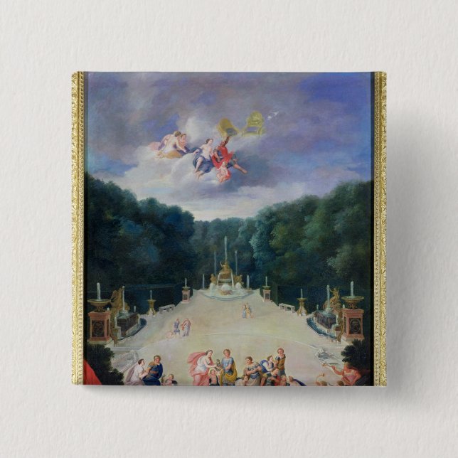 Badge Carré 5 Cm Les vergers de Versailles (Devant)