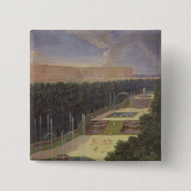 Badge Carré 5 Cm Les vergers de Versailles (Devant)