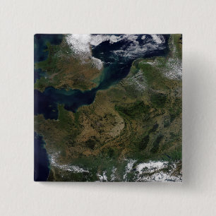 Badge Carré 5 Cm L'Europe du nord-ouest