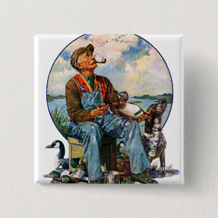 Badge Carré 5 Cm leurres