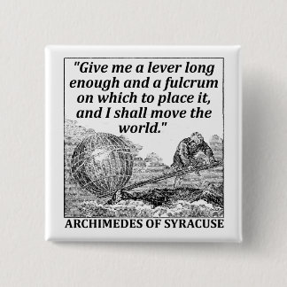 Badge Carré 5 Cm Levier d'Archimède